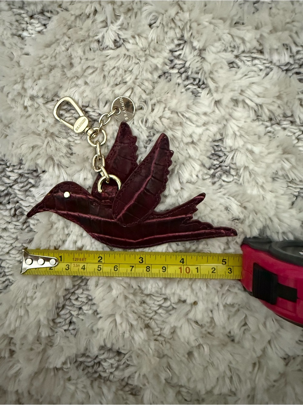 Brahmin Nightingale Bag Charm / Key Fob – Rose Ombré Melbourne – Rare HTF - Picture 3 of 3